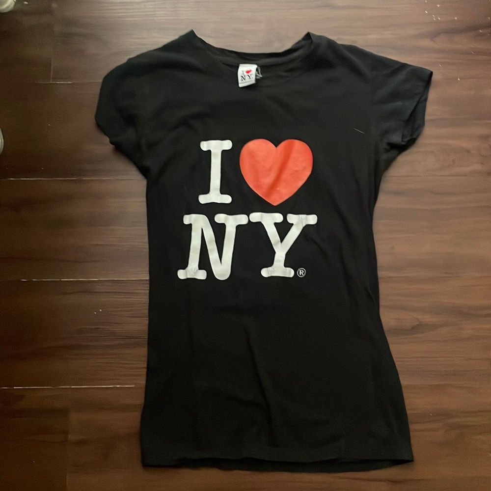 Classic y2k baby tee I love ❤️ NY